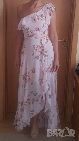 Дълга нова рокля от шифон Fervente, S, снимка 6 - Рокли - 29326703