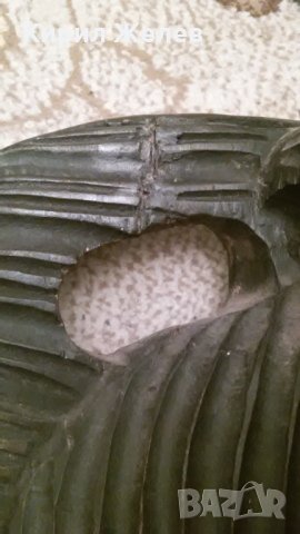 Маска стара голяма африканска МАХАГОН Ръчна ФУДОЖЕСТВЕНА МАЙСТОРСКА ТРАДИЦИОННА ИЗРАБОТКА 456654 , снимка 11 - Антикварни и старинни предмети - 32467559