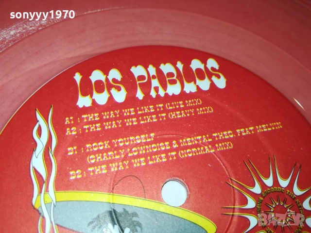 LOS PABLOS-РОЗОВ ВИНИЛ-ПЛОЧА ОТ АНГЛИЯ 2808251115, снимка 7 - Грамофонни плочи - 51520233