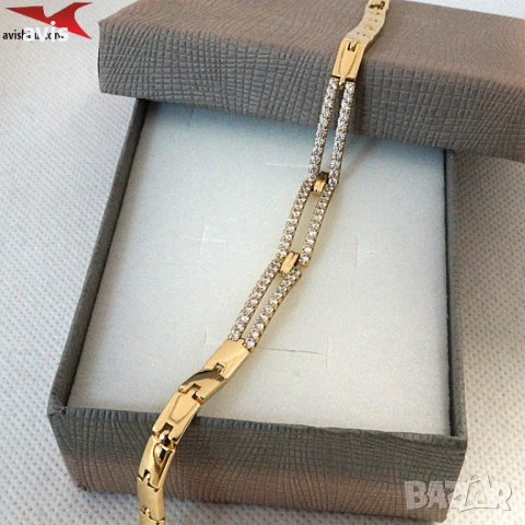 Гривна с 14К златно покритие 234842, снимка 2 - Гривни - 53172429