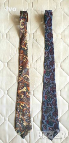 КАТО НОВИ Копринени ретро вратовръзки от 80-те години, снимка 1 - Други - 33030910