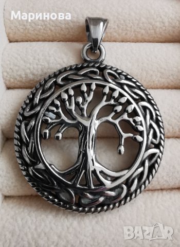Медальон Дървото на живота , снимка 3 - Колиета, медальони, синджири - 43352941