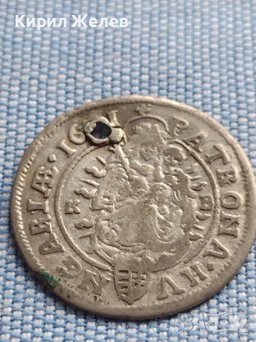 Сребърна монета 6 кройцера 1671г. Леополд първи Кремниц Унгария 13689, снимка 7 - Нумизматика и бонистика - 42970900
