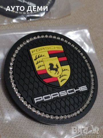 Кръгли гумени черни подложки за отвор на конзола табло на автомобил Порше Porsche, снимка 3 - Аксесоари и консумативи - 35562309