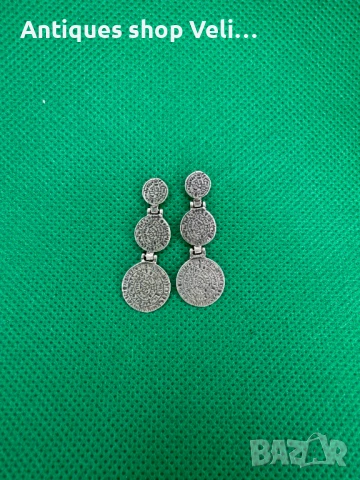 Сребърни обеци №7348 , снимка 2 - Обеци - 51420335
