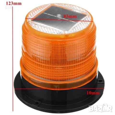 Сигнална лампа за камион със солар и магнит, 8 диода, снимка 5 - Аксесоари и консумативи - 48781934