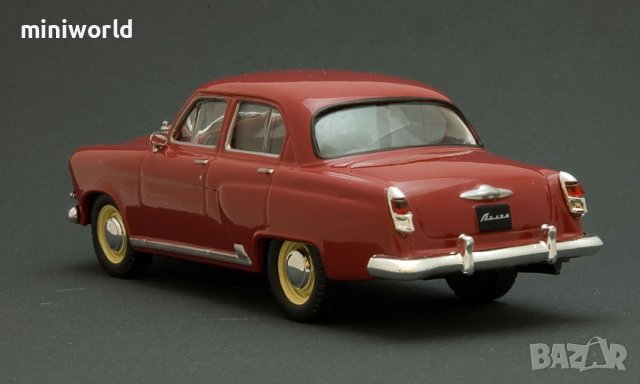 ГАЗ М21 Волга със звездата 1956 - мащаб 1:43 на DeAgostini моделът е PVC дисплей-кейс, снимка 5 - Колекции - 42625333