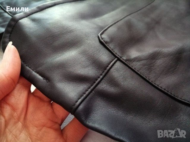Topshop дамско кожено яке - блейзър в черен цвят р-р S (EU 36), снимка 12 - Якета - 43493473