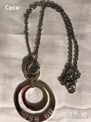 Оригинално стоманено колие miss sixty, снимка 2 - Колиета, медальони, синджири - 38033631