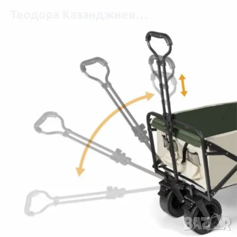 Многофункционална сгъваема количка 2 в 1 с масичка за къмпинг и пикник TV136, снимка 4 - Къмпинг мебели - 49666117