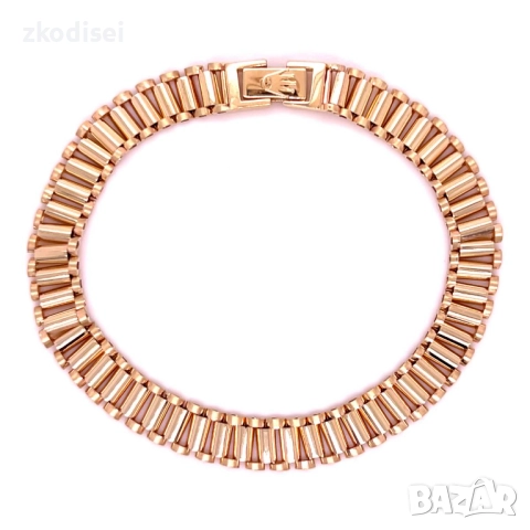 Златна дамска гривна ROLEX 11,62гр. 19,0см. 14кр. проба:585 модел:34391-6, снимка 1