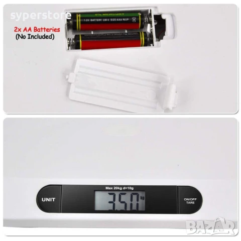 Кантар за бебета Digital One SP01080, везна за бебета или домашни любимци, до 20кг, baby scale, снимка 5 - Друга електроника - 50447583