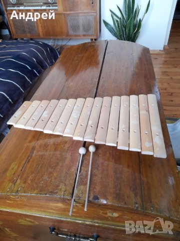 Стар детски музикален инструмент Xylophon, снимка 2 - Антикварни и старинни предмети - 43255502