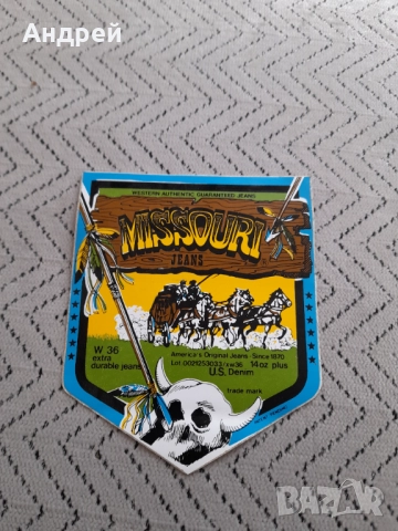 Стар стикер Missouri Jeans