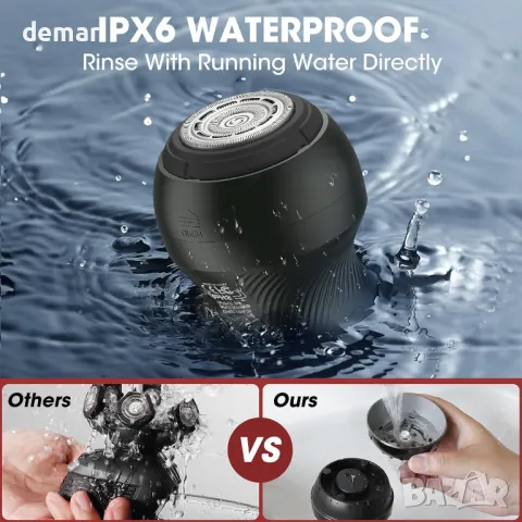 Самобръсначки за глава Misuke за плешиви мъже с гъвкава глава с магнитно острие, едно острие, снимка 4 - Електрически самобръсначки - 48011382