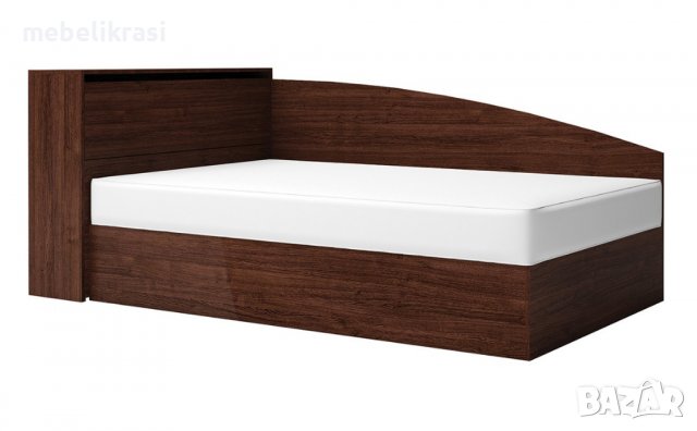 Легло Лео 8 с матрак 120/190 см, ракла, повдигащ механизъм, дъб сонома, снимка 5 - Спални и легла - 39781643