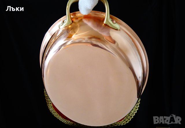 Медна тава,меден съд за готвене и сервиране 1 кг. , снимка 12 - Антикварни и старинни предмети - 43845305