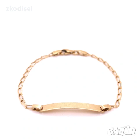 Златна детска гривна 2,49гр. 16,0см. 14кр. проба:585 модел:36322-1, снимка 2 - Гривни - 53072465