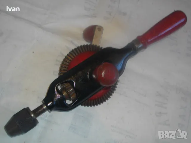 320мм ф10мм FLOT НЕМСКА ЧУГУНЕНА 1999г. РЪЧНА БОРМАШИНА ДРЕЛКА МАТКАП СТАРО КАЧЕСТВО, снимка 9 - Бормашини - 48305476