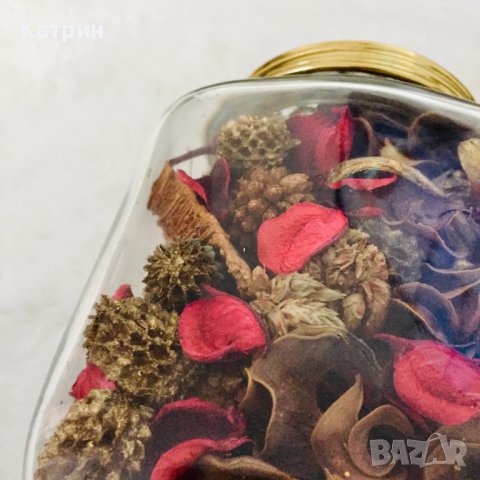 Стъклен буркан със сушени ароматни растения за декорация, 16 лв. , снимка 9 - Изкуствени цветя - 44047768