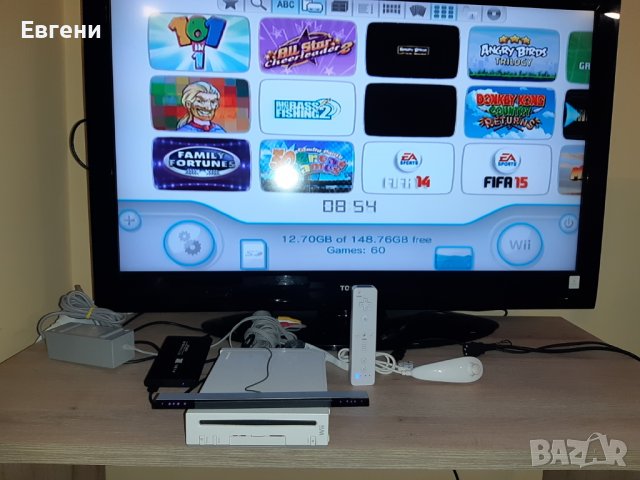 Нинтендо Nintendo Wii комплект цената е за всичко 89 игри на хард диск, снимка 3 - Nintendo конзоли - 38924359
