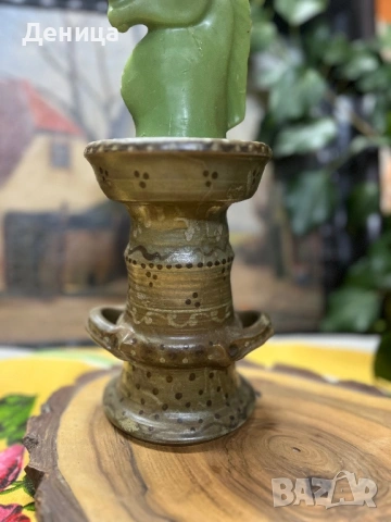 Свещник и комплект за вино   керамика с красиви цветове , снимка 8 - Сервизи - 53156535