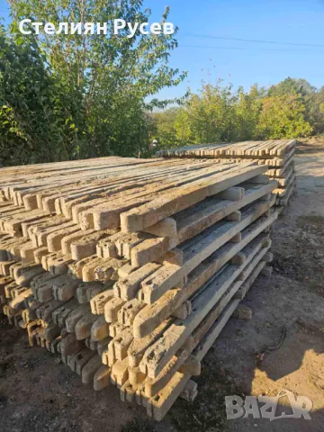 15,10,2025г циментови колове / диреци - бетонни колове 230 см 8/8см -8 лв или 4,06 евро за брой -акт, снимка 2 - Други - 47675756