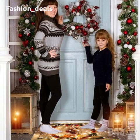 Нова изтривалка за вход Коледна подова подложка Килимче Украса врата, снимка 4 - Декорация за дома - 39345861