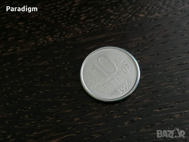 Монета - Бразилия - 10 центавос | 1996г., снимка 1 - Нумизматика и бонистика - 28454183