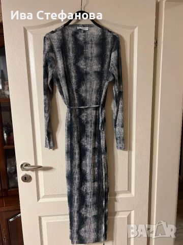 Нова еластична дълга миди midi дължина ежедневна елегантна рокля 