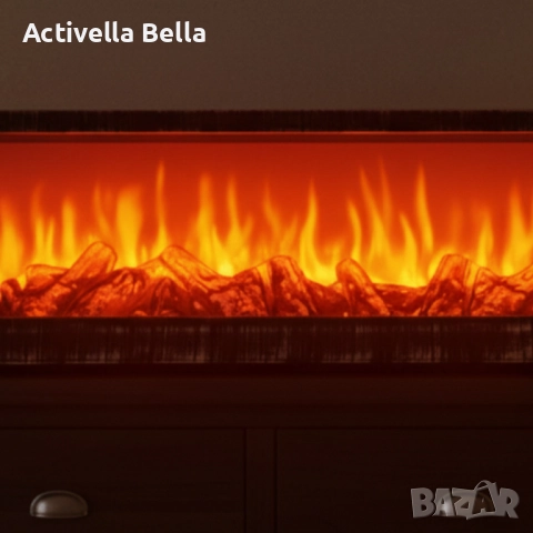 Изкуствена LED камина 24'' – уют и пламък без дим и поддръжка, снимка 4 - Декорация за дома - 52535355