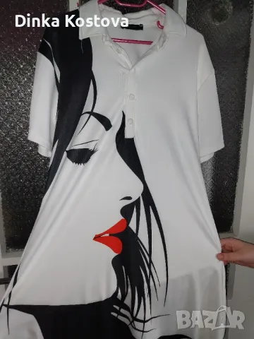 Дамска рокля с принт, снимка 1