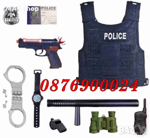 ПРОМО! Реалистичен Полицейски комплект Детска играчка Полицай, снимка 2 - Други - 43153071