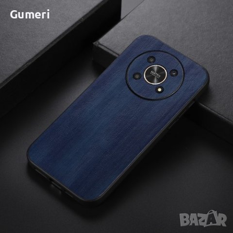 Huawei Honor Magic4 Lite - Твърд Кожен Гръб , снимка 5 - Калъфи, кейсове - 37243885