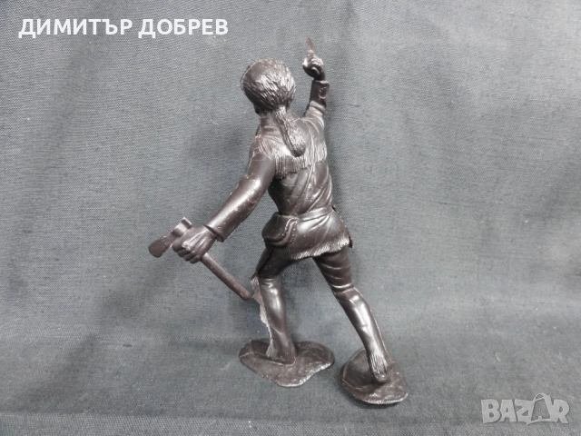 СТАРА РЕТРО СОЦ СССР ПЛАСТМАСОВА ФИГУРКА ТРАПЕР, снимка 3 - Колекции - 52711980