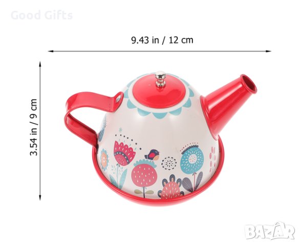 Голям комплект Детски метален сервиз за чай, снимка 4 - Други - 43252087