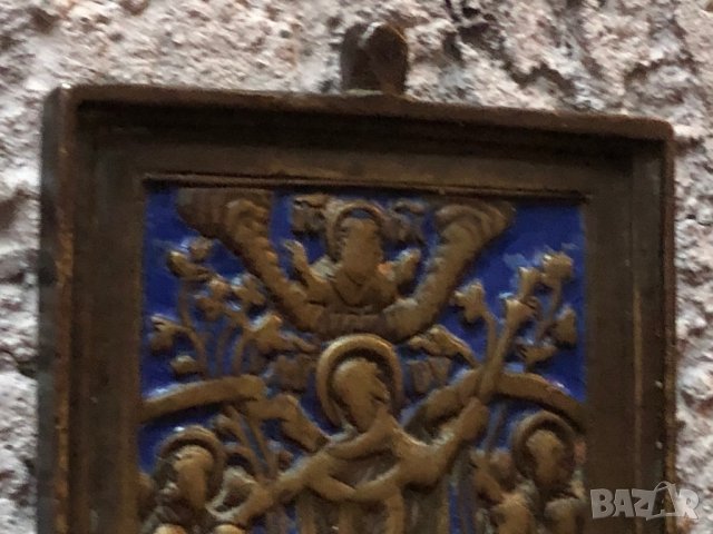 Нагръдна руска икона от 19-ти век., снимка 3 - Антикварни и старинни предмети - 27272641