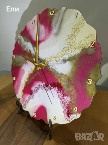 Голям дизайнерски, ръчно изработен часовник, снимка 8 - Стенни часовници - 52646220