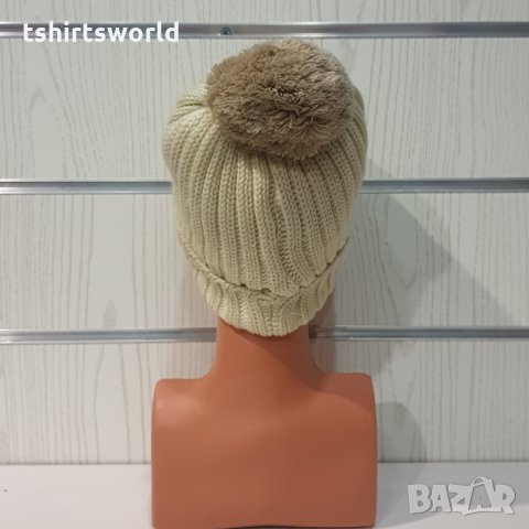 Нова зимна шапка Ню Йорк с помпон/пух, снимка 12 - Шапки - 35463004
