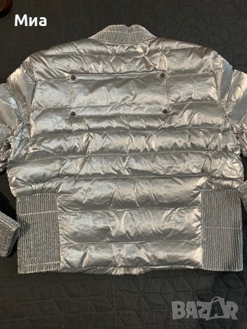 Дамско яке бомбър сребрист цвят, снимка 5 - Якета - 39648235