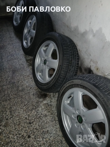 лети джанти с летни гуми 15цола 5×100 57.1ц.о. шкода , снимка 16 - Гуми и джанти - 51981664