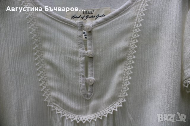 Ефирна туника в бял цвят H&M - 104см/3-4г., снимка 4 - Детски Блузи и туники - 33371678