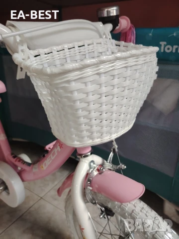 🎀 Детски велосипед Dech 16” – Розова мечта за малката ви принцеса! 🎀, снимка 12 - Детски велосипеди, триколки и коли - 50666596
