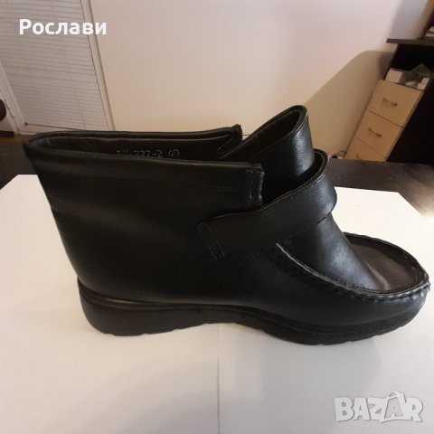 127. Дамски ниски боти, изкуствено равно ходило, номер 40, снимка 2 - Дамски боти - 44106428
