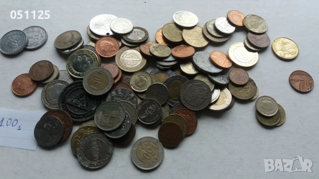 лот от 100 броя чуждестранни монети , снимка 8 - Нумизматика и бонистика - 52922700