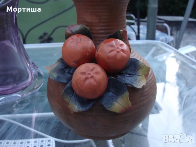 Испанска керамична ваза , снимка 2 - Вази - 26329045