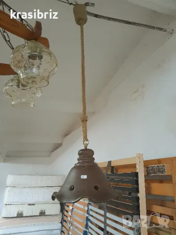 Абажур -Керамика-внос от Германия!, снимка 2 - Лампи за таван - 48036168