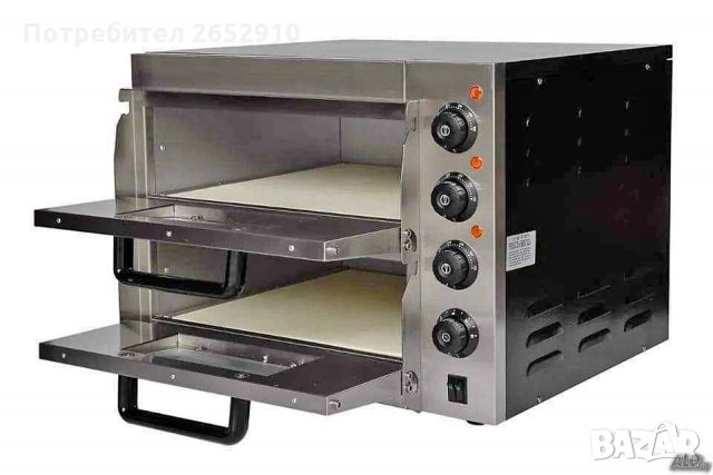 Фурна за пици на 2 нива с керамични плочи! Чисто нова! Топ цена 600лв/306,77€, снимка 4 - Обзавеждане на кухня - 33420555