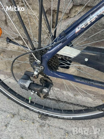 28 цола алуминиев велосипед с 21 скорости усилени капли амортисьори предни като нов в перфектно , снимка 6 - Велосипеди - 51194803