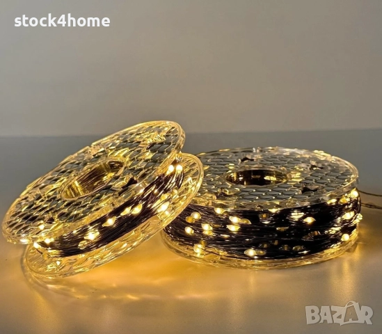 Коледни Лампички 50 метра с дистанционно 8 режима 500 LED , снимка 3 - Декорация за дома - 52559843